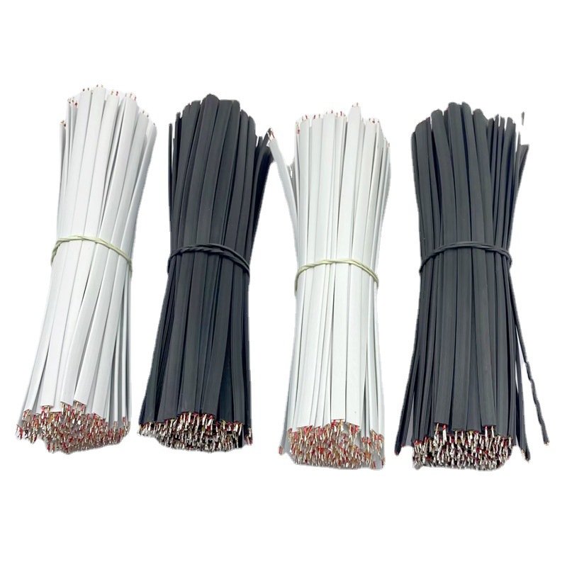 TPE2芯扁平漆包线抗拉力面条线屏蔽线透明线