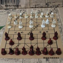 立体棋子套装人物礼品收藏中象棋亲子兵马俑成人学生