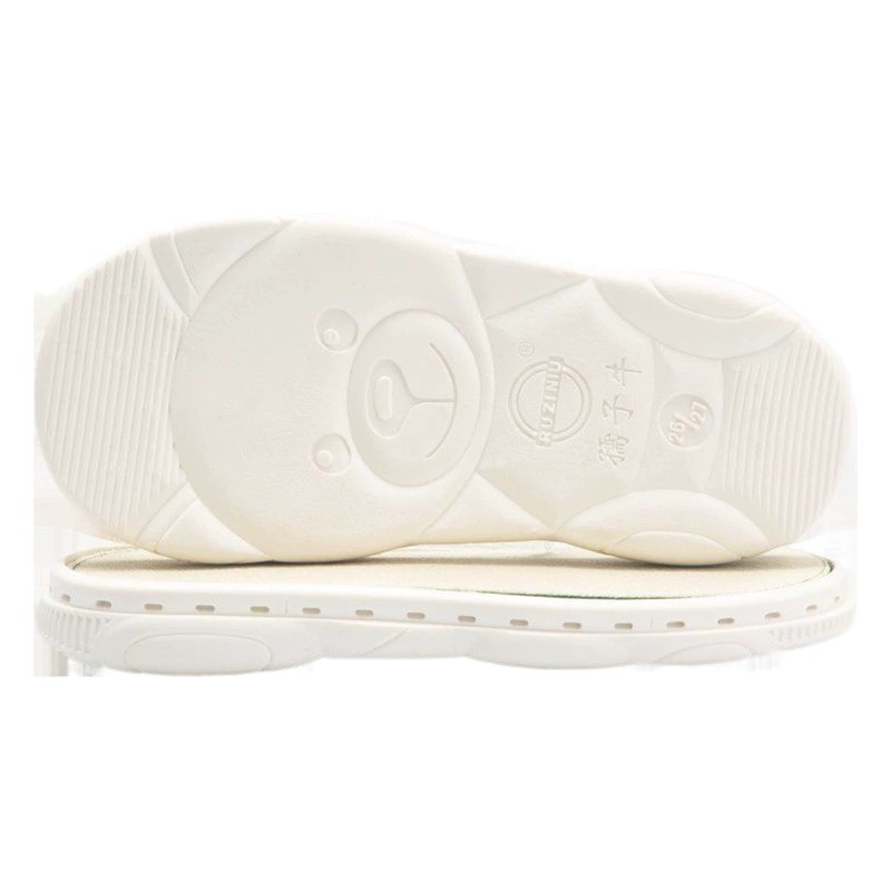 Детская подошва из енота для крупного рогатого скота, детская обувь с крючком, подошва для малышей, ручная работа, дно с медведем, мягкое дно, нескользящее