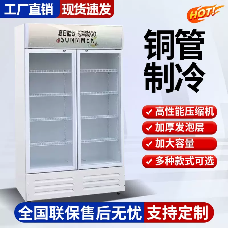 饮料展示柜冷藏冰柜保鲜双开门冷饮三门商用单门啤酒冰箱商用级