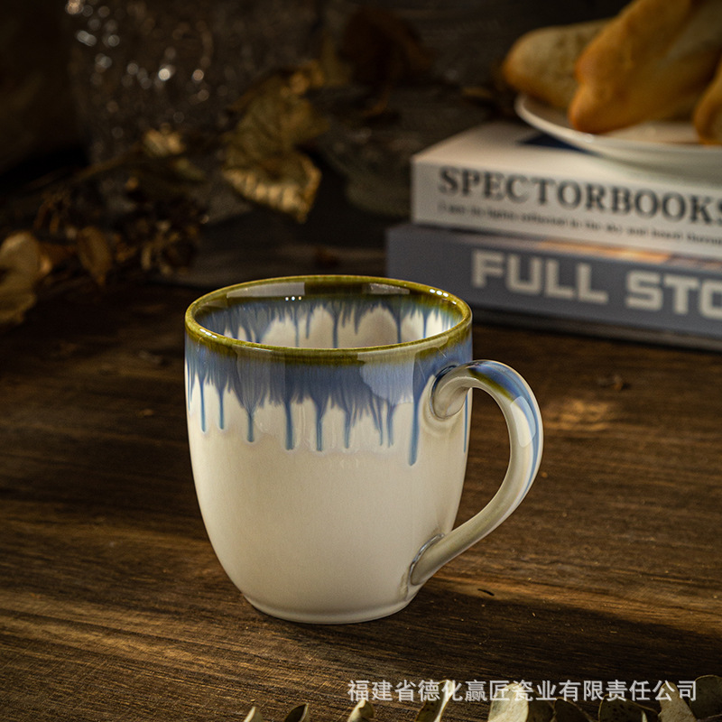 Transfronterizo LCang LZ esmalte cerámica de color esmalte taza de café de plato taza de agua taza de leche taza de marca