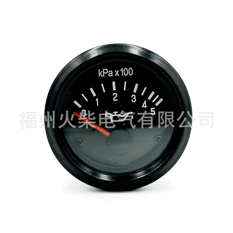 0-5kPaX100油压表柴油发电机组挖掘机工程车辆仪表12V/24V 0-5bar