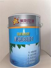 紫荆花漆无气味净味净味5合1耐擦强遮盖墙面漆白色涂料内墙乳胶漆