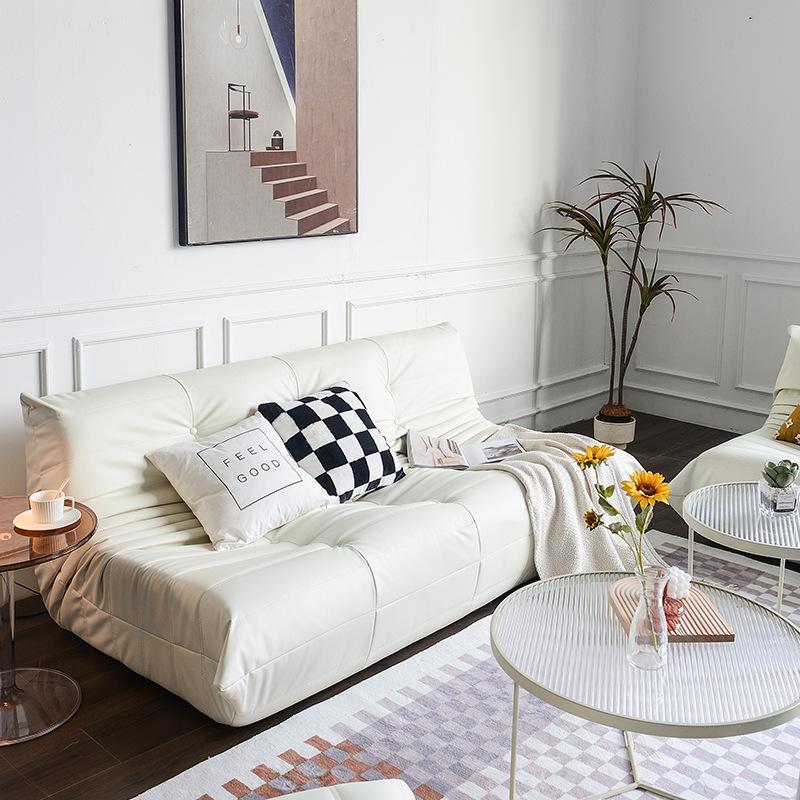 Caterpillar sofa, balcony lounging, living room, Nordic style, popular double and triple tatami, lazy sofa, decorative fabric