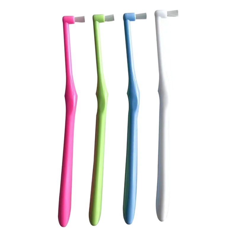Single-Beam Brush orthodontic toothbrush small pointed flat head orthodontic braces special dental implant portable small head medium brush