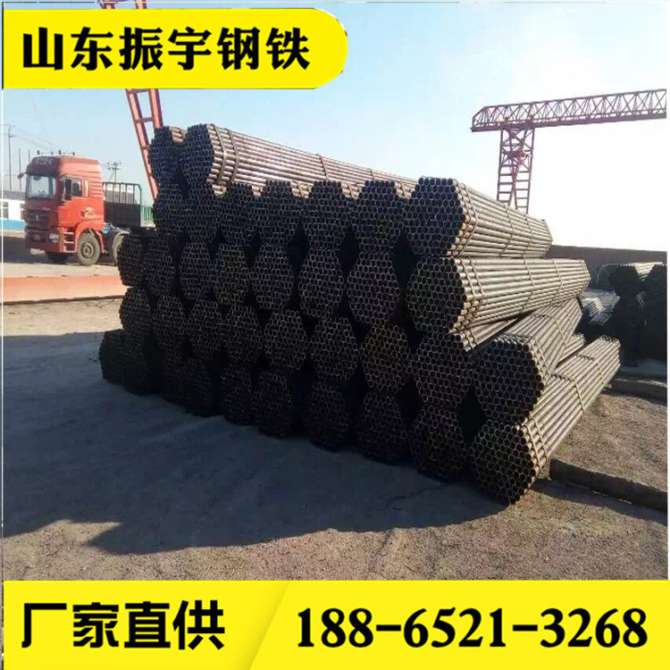 厂家大量供应 48*2.5 建筑工地用钢管 精密焊管架子管镀锌现货