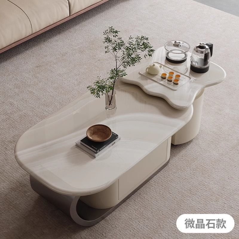 岩板功夫茶几客厅2025新款家用小户型高级感轻奢现代茶台泡茶一体|undefined