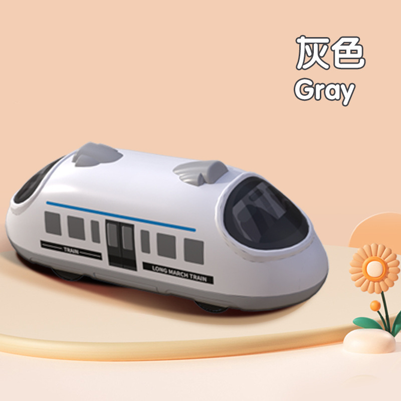 新型児童双方向電気誘導高速鉄道音楽照明回力列車玩具小列車漫画小自動車|undefined