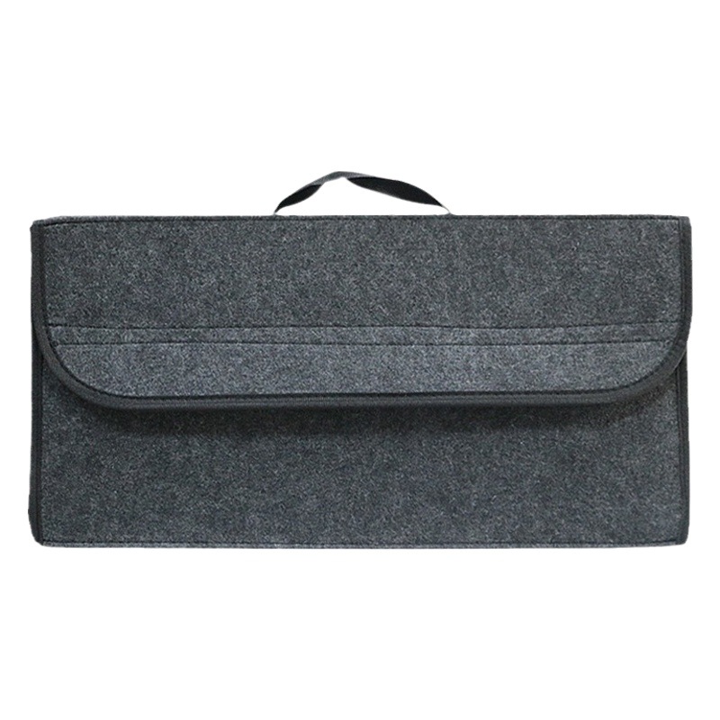 Felt storage box car trunk tool organizing storage box car foldable felt storage package printed LOGO