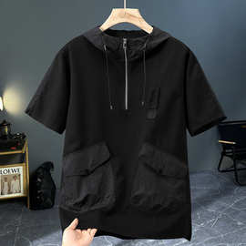 2026短袖t恤男加肥加大胖子肥佬肥版肥人潮胖宽大加胖超肥大肚子