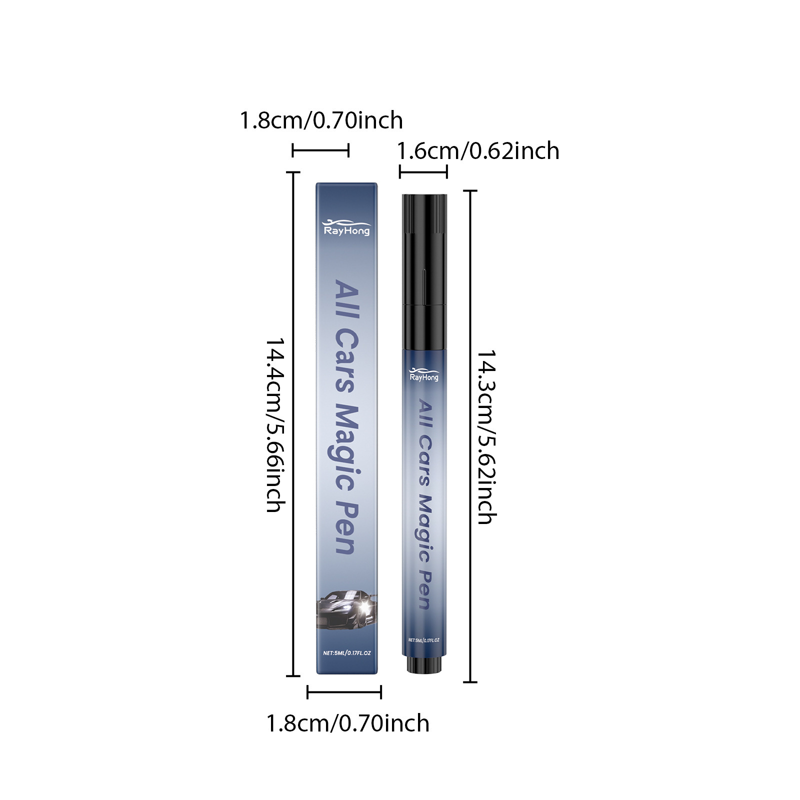 Rayhong Car Scratch Care Pen Car Paint Scratch Repair Renovation Polishing Color Touch up