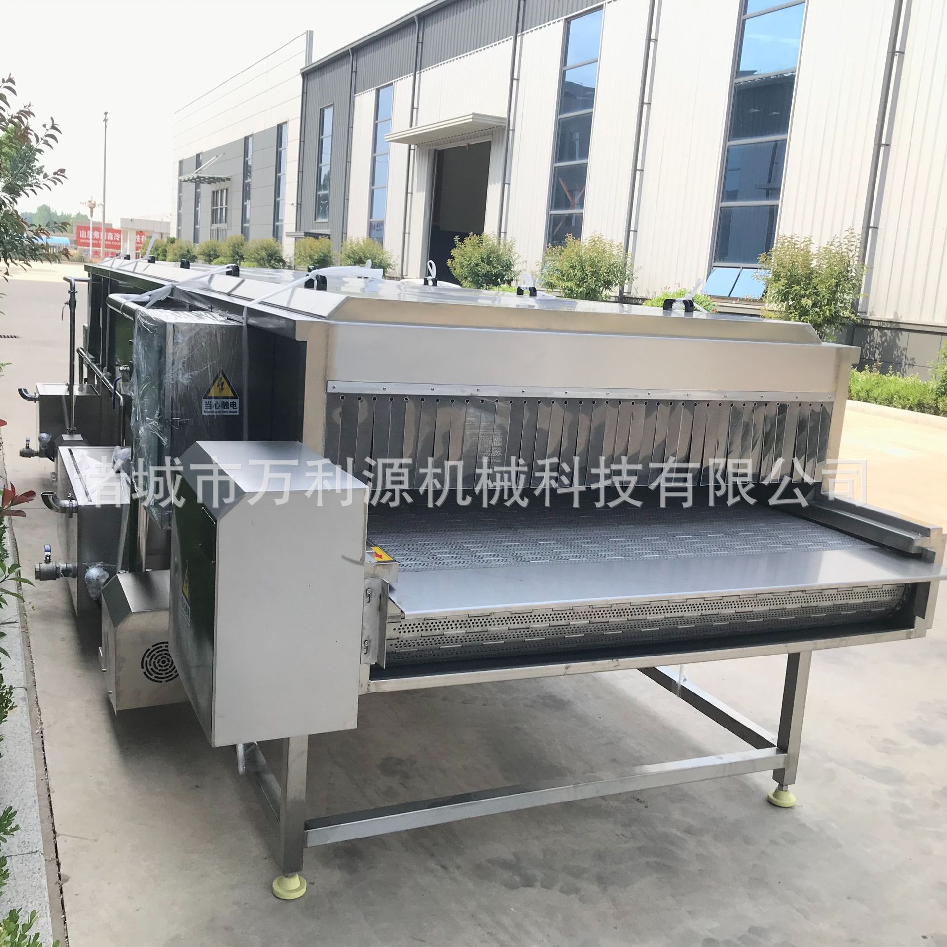 隧道式巴氏杀菌机 商用沙棘汁低温灭菌生产线 喷淋式牛奶杀菌设备