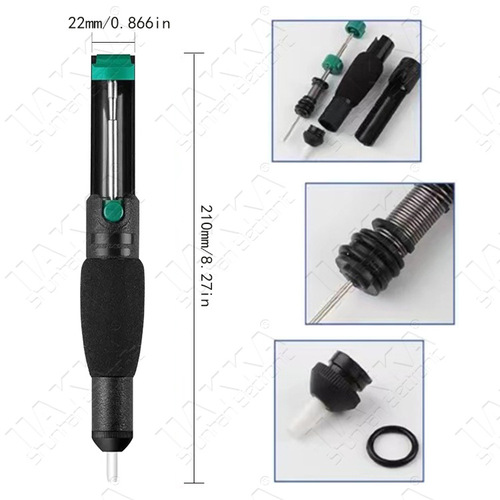 Replaces Baogong dp-366d manual powerful double-ring desoldering device CJ-101 desoldering pump desoldering device desoldering gun