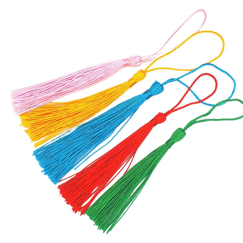 Xinyou Source Tassel Manufacturer Direct Sales DIY Hanging Tassel Polyester Silk Ice Silk Tassel Anti-Fading Handmade Processing