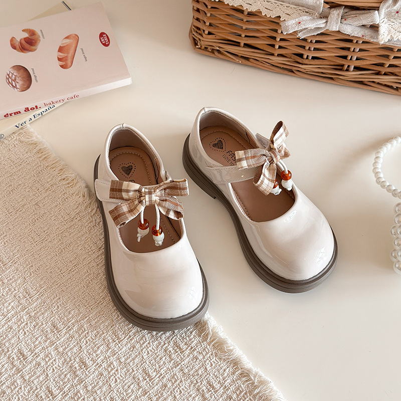 Zapatos infantiles de niñas primavera de 2026 nuevos zapatos de princesa con arco de sol suave zapatos de cuero de niñas zapatos de marizhen image 7