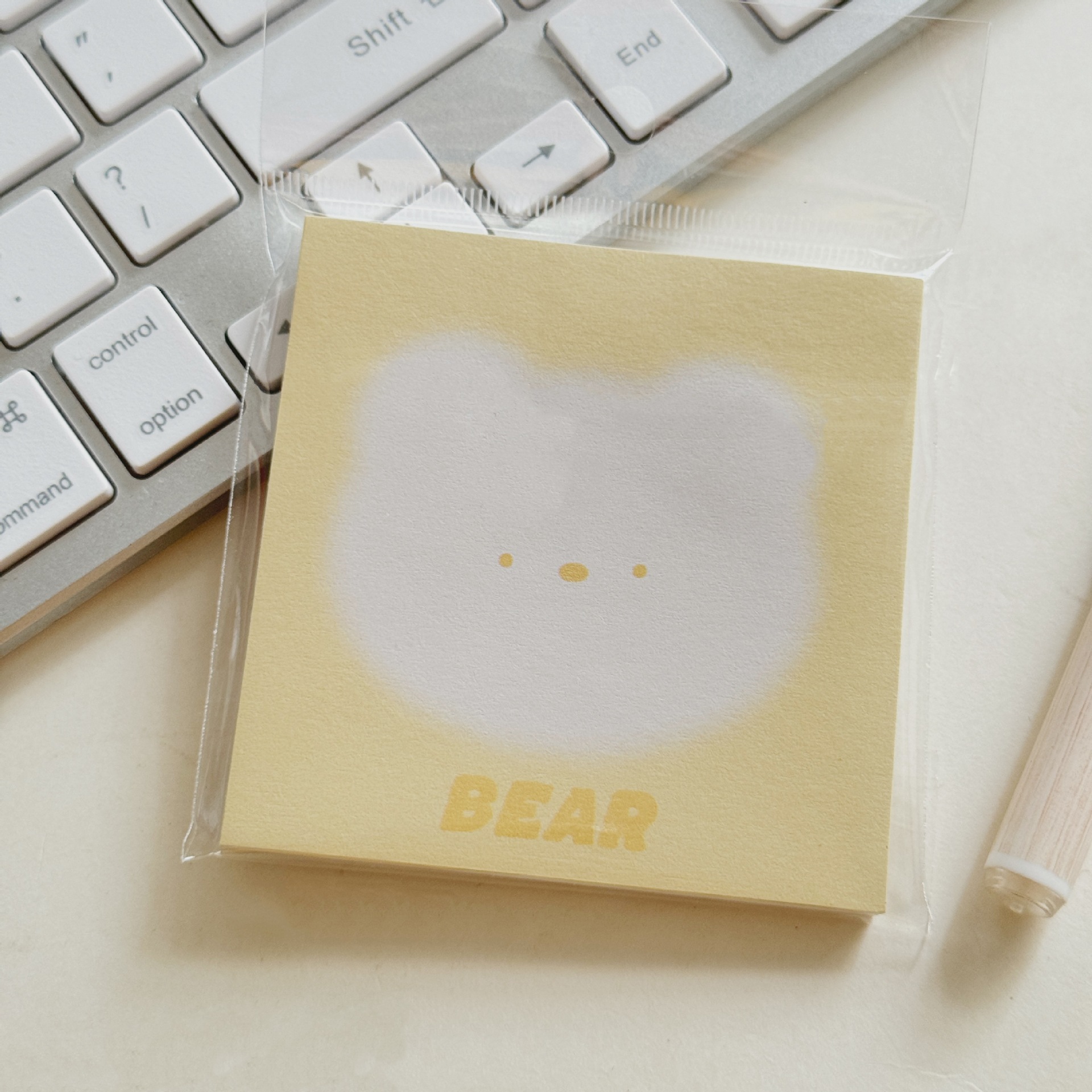 간단한 스티커 메모 - 꼬마곰
