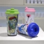空白翻盖款双层源头塑料杯