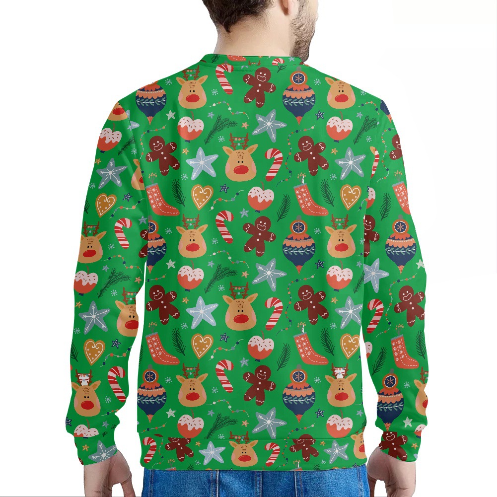 Herrenbekleidung Weihnachtspullover mit Aufdruck_voghion.com