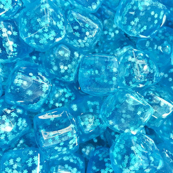 Amazon Explosions Ice Cube Maltose Kneading Music Decompression Toy Vents Ball Decompression Cube Plastic Flour Ball