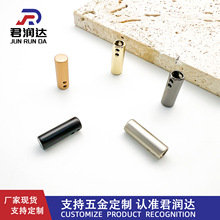批发锌合金内径4圆形手缝金属吊钟直筒绳头卡扣箱包服饰五金配件