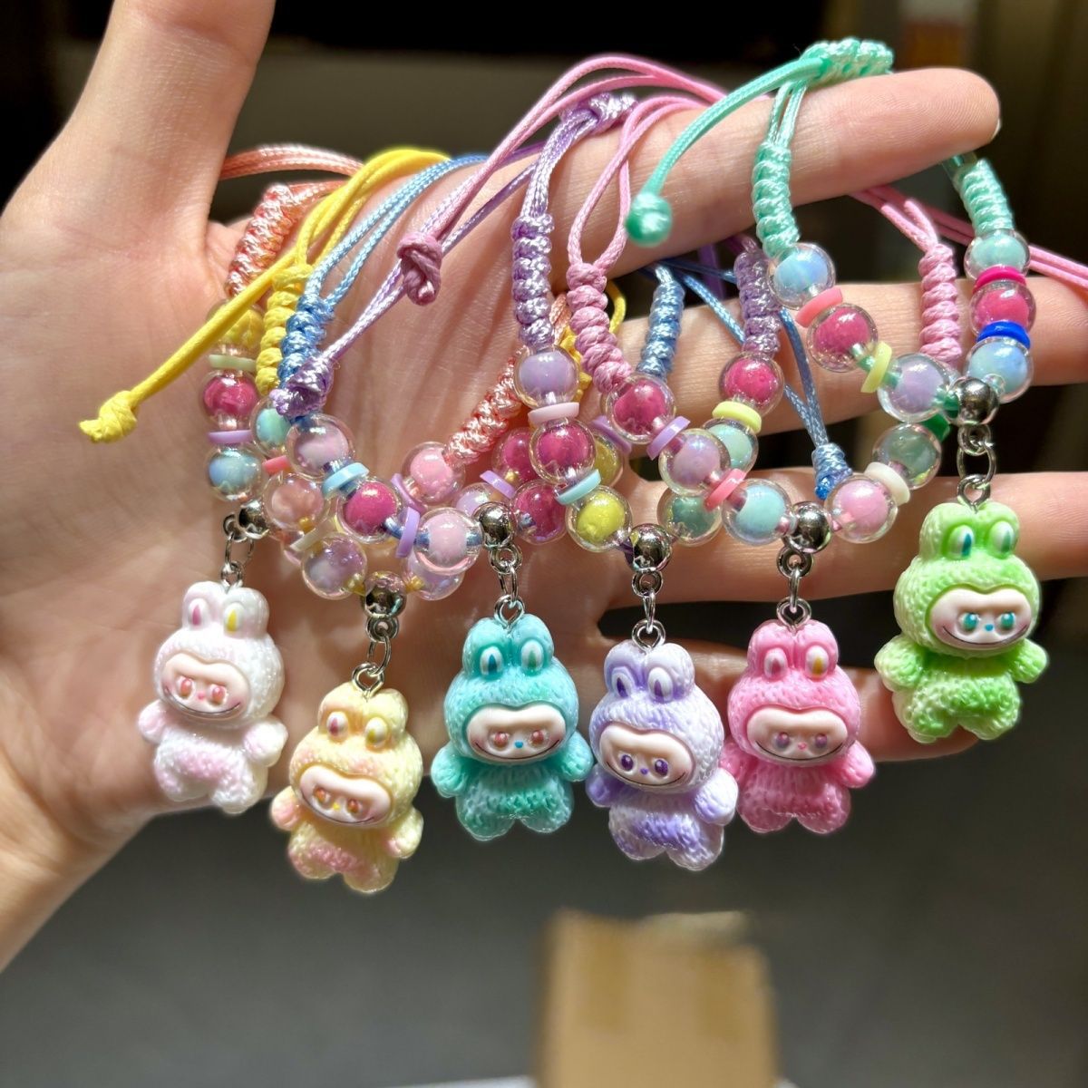 Labubu Bracelet Labubu Bracelet Women's Adjustable Beaded Bracelet Simple Bracelet Niche Lucky Hot Style