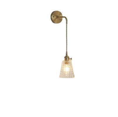 Brass glass energy-saving LED sconce for mirror for bed for bathroom
