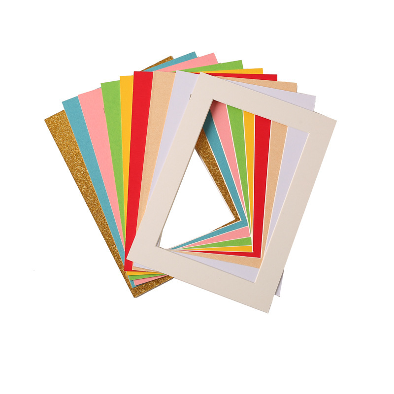 Photo frame lined with cardboard 7 inch 20 inch A4 A3 4K 8K square white lined picture frame photo frame special Wholesale