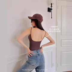 GOOD FA春夏女士一體式免文胸24225美亞碧柔大露背顯胸吊帶背心