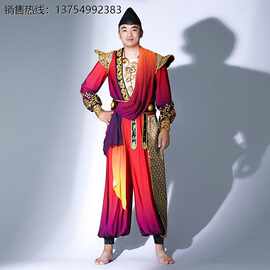 胡旋舞打鼓演出服装男威风锣鼓飞扬服装大气开场舞舞蹈演出垒德株