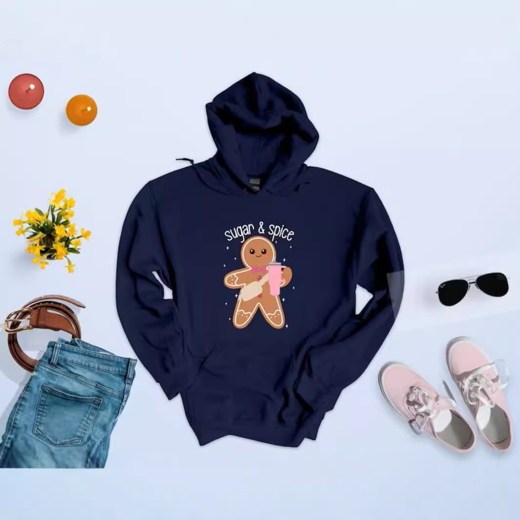 Sugar y Spice Sweatshirt Gingerbread Funny Ndy Xmas Hoodie