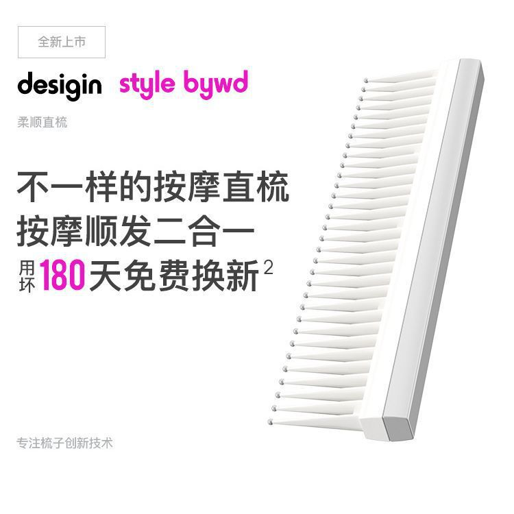 Comb for Women, Long Hair Massage Straightening Comb, Fluffy, Small, Portable, Professional Hair Styling Comb That Won'T Damage Hair