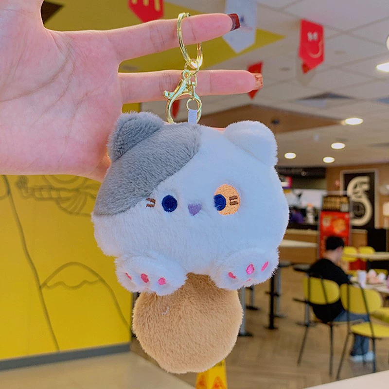 Игровой автомат, плюшевая кукла, игрушка, мультяшный брелок для ключей, аксессуар для рюкзака
