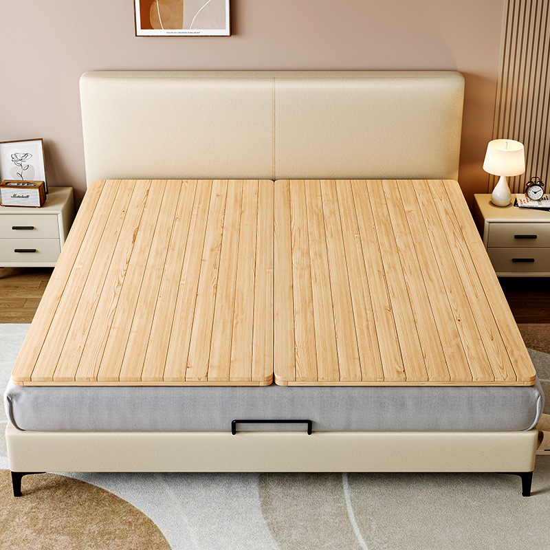 [All Solid Wood] Waist Protection Bed Board Skeleton Wood Board Hard Board Mattress Folding Soft Bed Hardening Waist Protection Spine Protection Artifact