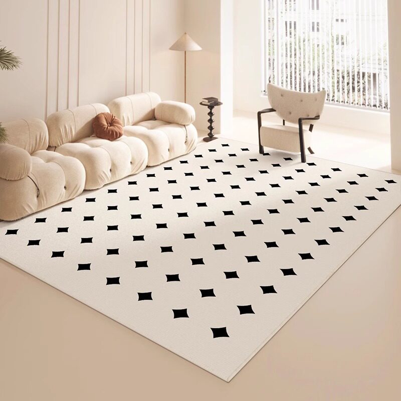 Alfombra de sala de estar ligera de lujo de alto nivel, gran área de sofá, mesa de té, mantas fáciles de cuidar, alfombra de cama de camello de dormitorio