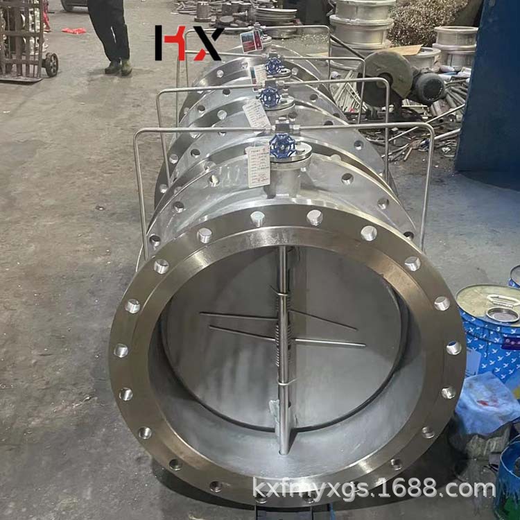 康信HH49W-10P DN450不锈钢微阻缓闭蝶式止回阀