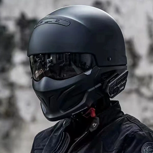 Retro Motorcycle Helmet 3C Certified Full/Half Helmet