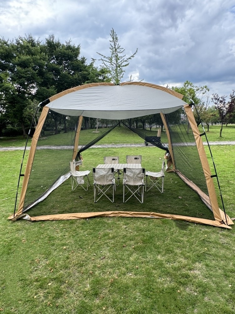 Outdoor Large Tent Canopy Sunshade Netting Rainproof Sun Protection Camping Mosquito Netting Tent