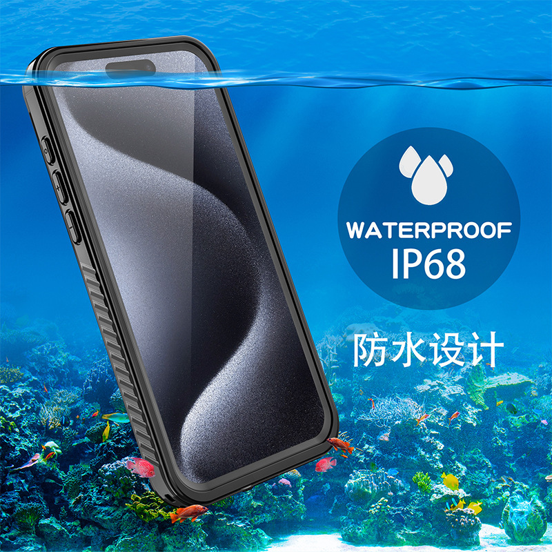 Suitable for Iphone15 Promax Red Pepper Waterproof Case Anti-Fall Outdoor Swimming Phone Case Protective Cover Suitable for Iphone15 Promax Red Pepper Waterproof Case Anti-Fall Outdoor Swimming Phone Case Protective Cover