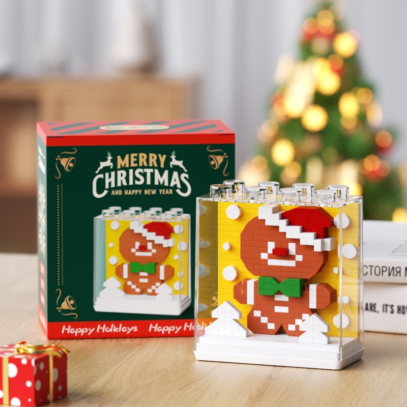 Chao Le Chuang 7255-7260 Santa Claus Gingerbread Man Montaje transfronterizo de bloques de construcción Juguetes para niños Regalos al por mayor