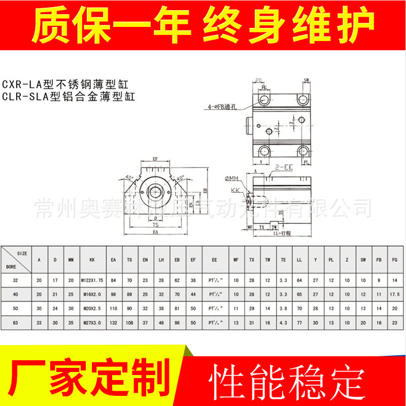厂家推荐薄型油压缸 工程液压油缸 机械工程液压油缸
