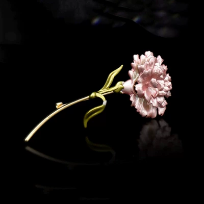 Carnation Brooch High-end Women's: Yaxa sancaqları