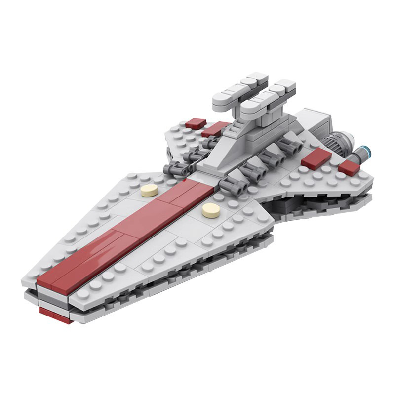 Cross-border hot-selling MOC building block set Republic Attack Cruiser small particle assembly toy for boys