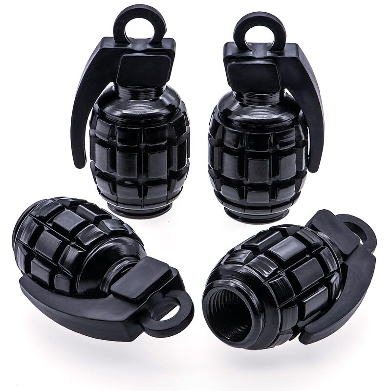 Car/Motorcycle Czc-004 Grenade Valve Cap Aluminum Alloy Dust Cover Cap 10 Colors Decorative Dust Protection Car/Motorcycle Czc-004 Grenade Valve Cap Aluminum Alloy Dust Cover Cap 10 Colors Decorative Dust Protection