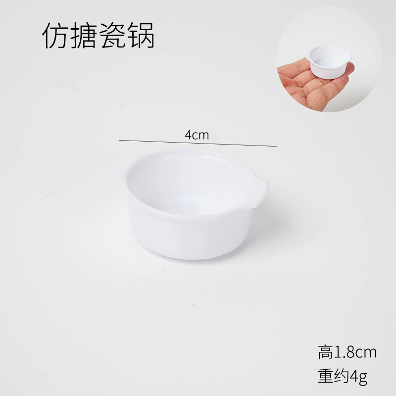 Small realistic tableware, food play, toy, DIY