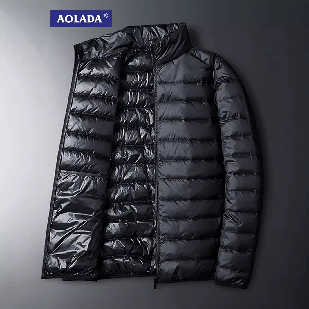 AOLADA трансграничный взрывной легкий пуховик мужской осенний и зимний воротник плюс размер стильный простой повседневный пиджак