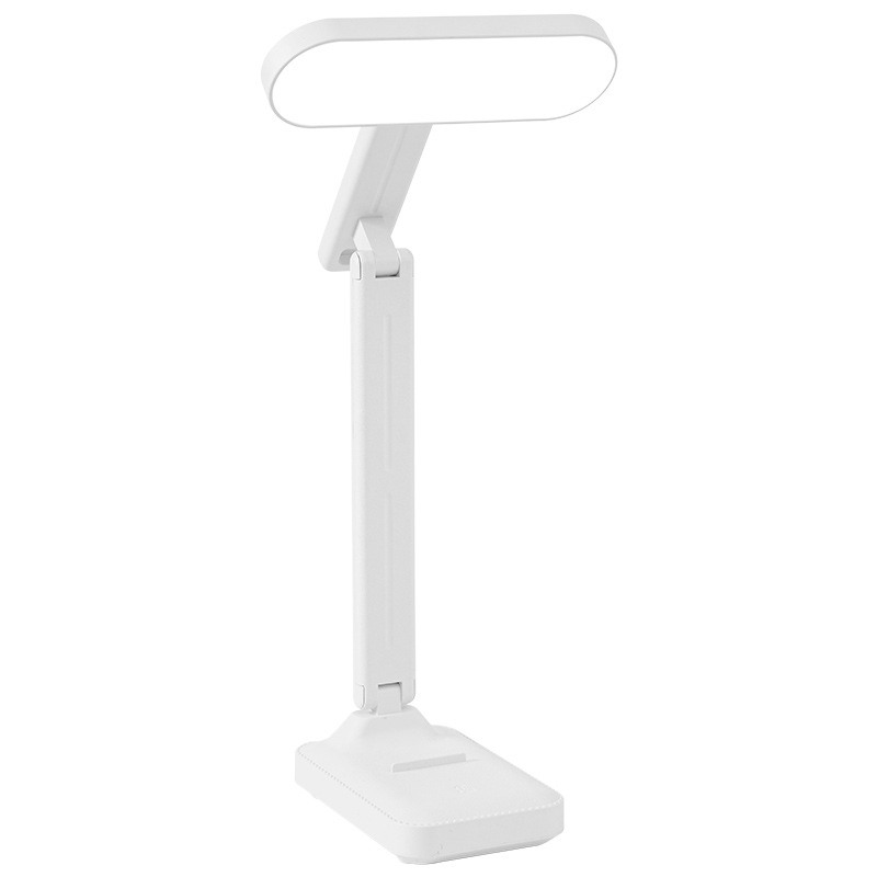 Lámpara de mesa de carga LED transfronteriza, portalámparas plegables y giratorias, carga y enchufe, dormitorio de estudiantes de doble uso, protección ocular especial para el aprendizaje