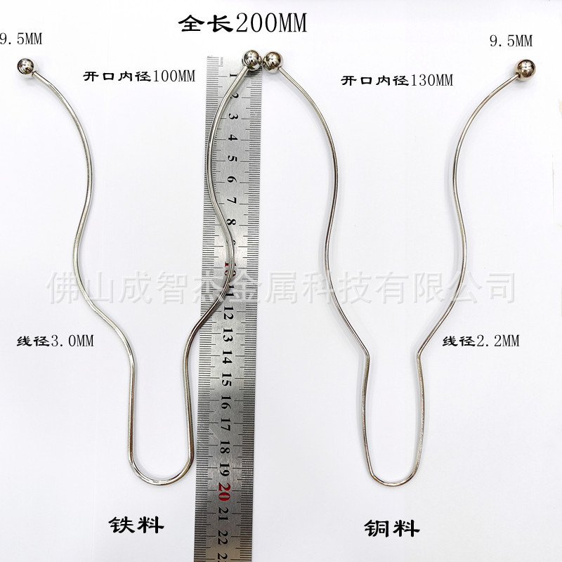 服装设计师U形V形领口波浪形异形五金跨境批发小众设计款服饰配件