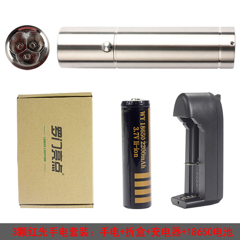 Amazon luz roja lámpara auxiliar linterna equipo de infrarrojos iluminación LED 630 + 660nm