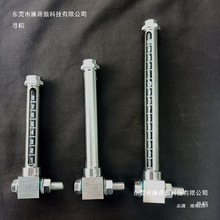 石英玻璃管螺纹油标管状活接耐腐蚀水位计304不锈钢液位计详情