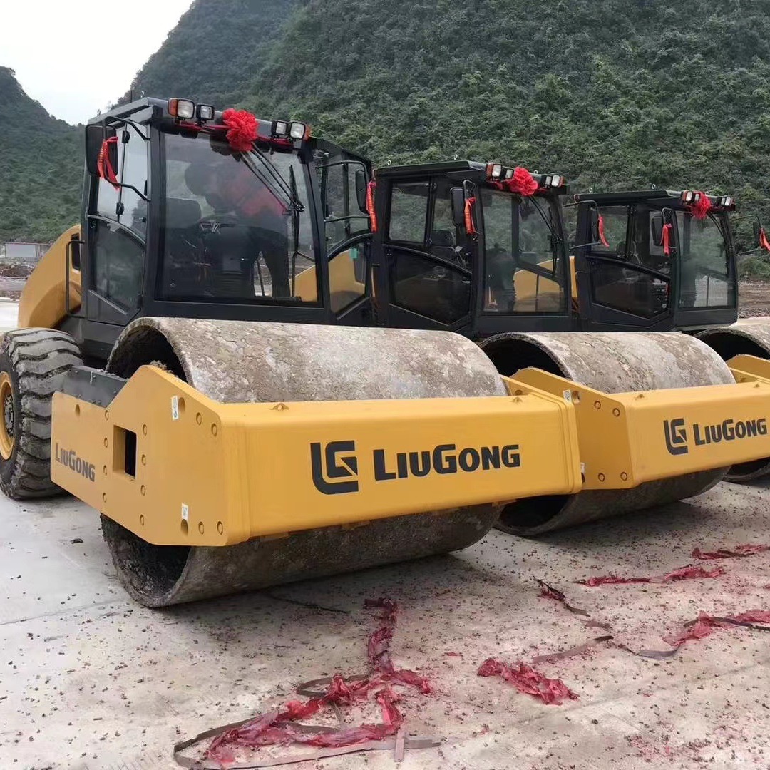 Liaoning usado XS223J263J rodillo vibratorio de acero único exportación de 20 toneladas XCMG